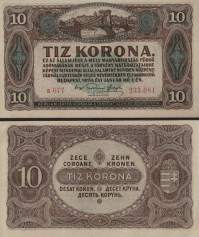 *10 maďarských korún Maďarsko 1920, P60 UNC - Kliknutím na obrázok zatvorte -